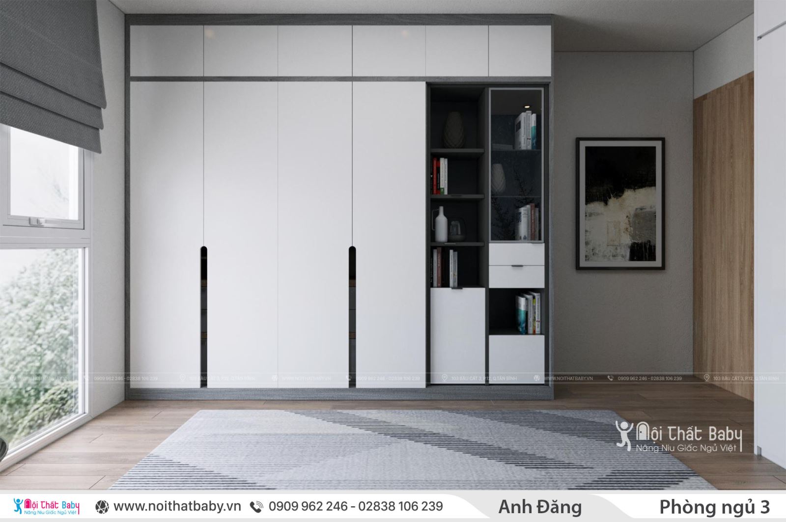 Thiết kế nội thất nhà phố quận Bình Thạnh phong cách hiện đại